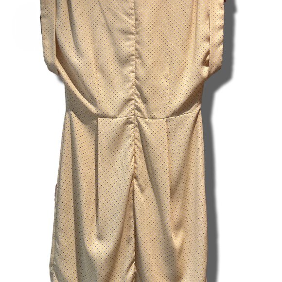 Modcloth Yellow Polka Dot Short Sleeve Dress Size Small - Picture 2 of 7